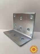 Куточок 35х55х75х2 кріпильний монтажний широкий металевий оцинкований