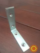 Куточок 100х100х20 товщина 4 мм кріпильний сталевий посилений вузький