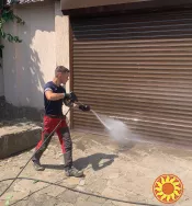 Мытье плитки керхером мойка двора