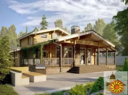 Дерев'яний будинок зруб купити під ключ від Закарпат Зруб-Буд