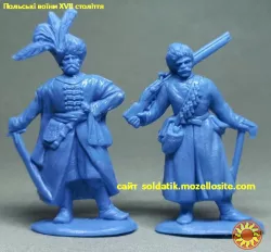 Набор солдатиков Польские воины XVII столетия 8 фигурок, 1/32м, 54 мм. солдатики, игрушки