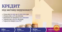 Кредит під заставу без довідки про доходи. Іпотечний кредит.