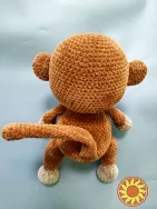 Мавпочка м'яка в'язана іграшка плюшева сувенір подарунок Handmade