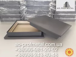 Колпак плоский графитового цвета 400*400.