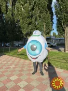 Аниматорский костюм надувной - ходячий щит бренда 240 см 4 часа работы