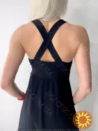 Чорна сукня на широкій бретелі "Leonora" (арт. LDM 118/21/01)