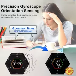 Шестикутний Магнітний Таймер-Куб зі Світлодіодним Дисплеєм