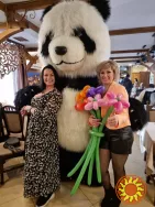 Гігант Білий ведмедик Умка привітання, ведмідь Тедді Панда