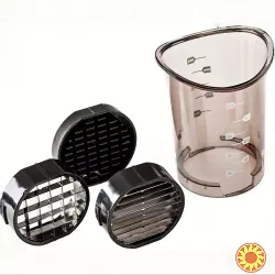 Багатофункціональний подрібнювач з кришкою та 3 насадками