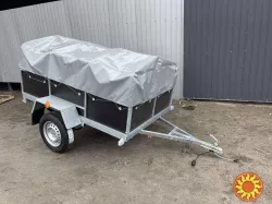 Новий причіп 200х130х40 оцинкований з бакеліту!