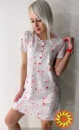 Жіноча нічна сорочка з коротким рукавом "Sweet Love" (арт. LDK 103/14/01)