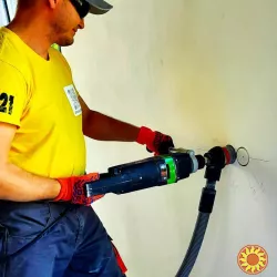 Штробы без пыли Харьков. Штробление под электрику