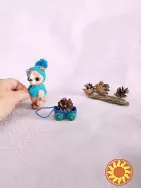 Ведмідь, ведмедик в'язана іграшка, ручна робота