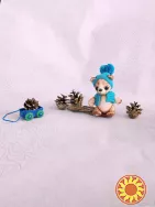 Ведмідь, ведмедик в'язана іграшка, ручна робота