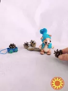 Ведмідь, ведмедик в'язана іграшка, ручна робота