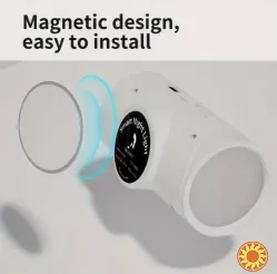 Два акумуляторних LED-нічників з датчиком руху, магнітним кріпленням та трьома рівнями яскравості