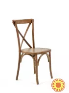 Стул деревянный со спинкой Cross Back натуральный дуб REMY-DECOR