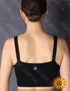 Жіночий базовий чорний топ на широких бретелях "Basic New" (арт. LTPK 700/15/02)