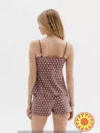 Жіноча піжама в горошок на бретелях "Midnight" (16330) (арт. 1449)