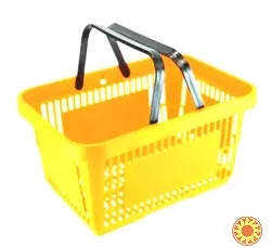 Кошик закупівельний Goldplastik GP410 22л червоний, жовтий