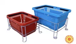 Кошик закупівельний Goldplastik GP410 22л червоний, жовтий