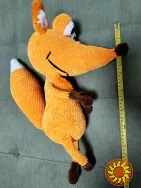 Іграшка м'яка в'язана помаранчева лисичка ручна робота подарунок сувенір