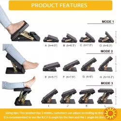 4-рівнева Підставка для Ніг у Машину та Офіс.