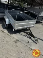 Новий причіп із оцинкованими бортами 200х130х40 "Дніпро"