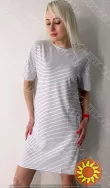 Жіноча домашня сукня у смужку "Strip Life" (16154) (арт. 1638)
