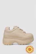 Нові кросівки жіночі стильні, колір бежевий, 248r195 - Акція!