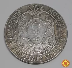 Польща 1 талер 1649 року. Копія.
