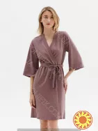 Жіночий халат на поясі "Midnight" (16332) (арт. 1185)
