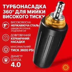 Турбонасадка 360° для мийки високого тиску.