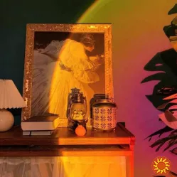 Лампа Атмосферна Проекційний Світильник Atmosphere Sunset Lamp ефект веселки, Лампа ефект сонця