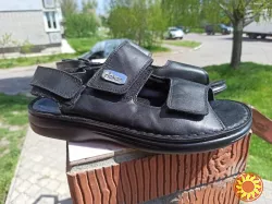 Комфортні шкіряні босоніжки, сандалії Rieker