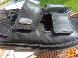 Комфортні шкіряні босоніжки, сандалії Rieker