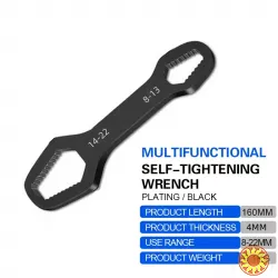 Універсальний самозатягуючий гайковий ключ TORX 8-22 мм