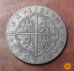 Іспанія. 8 реалів 1731 року Копія.