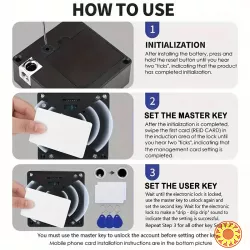 Інтелектуальний замок з IC-картою та APP.