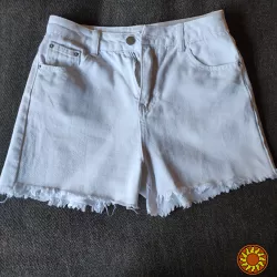 Шорты джинсовые белые