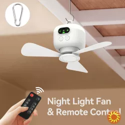 Портативний стельовий вентилятор 8000 мАг