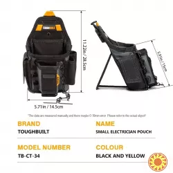 Маленька сумка для інструментів електрика TOUGHBUILT.