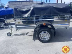 Новий причіп легковий 200х130х40 від виробника "Дніпро"-з нержавіючої сталі