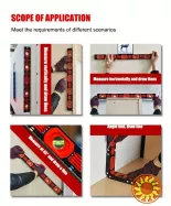 Магнітна лінійка рівнемір складна.