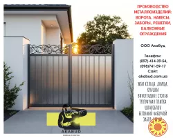 Заборы из профлиста, навесы, ворота откатные и распашные