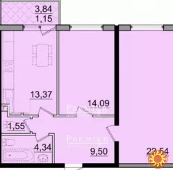 2-кімнатна квартира на Сахаров з видом на море. Розстрочка 50 місяців!