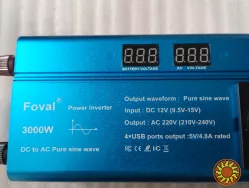 Инвертор Foval 300W 12 V чистый синус Киев левобережная