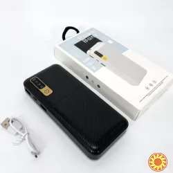 Портативний зарядний пристрій Павербанк 10000 mAh 2хUSB Smart Tech. Колір: чорний