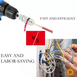 Інструмент для зняття ізоляції кабелів з стріппером.