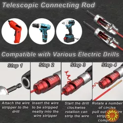 Інструмент для зняття ізоляції кабелів з стріппером.